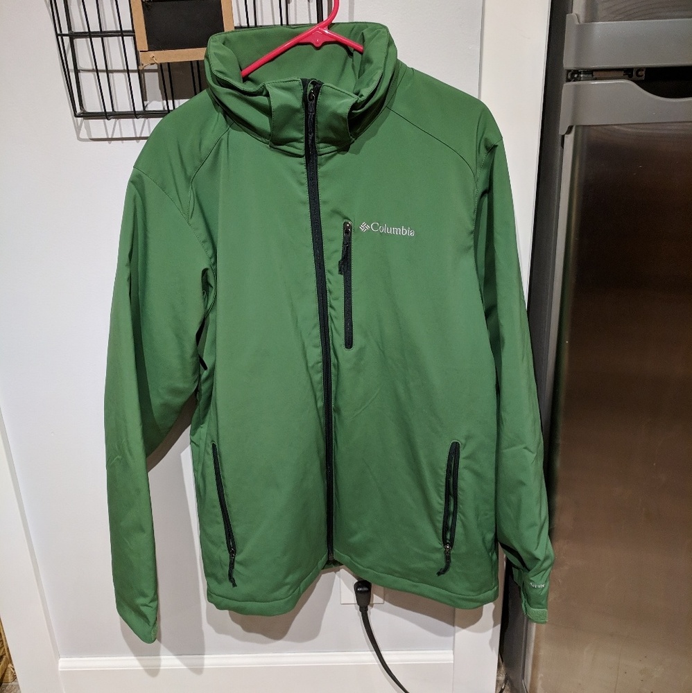 Men's Columbia Green Zipup Jacket
